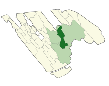 Location of Lunarven (dark-green) within central Modenshia.