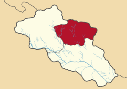 Xicalló Central County (highlighted in red) within Xicalló.